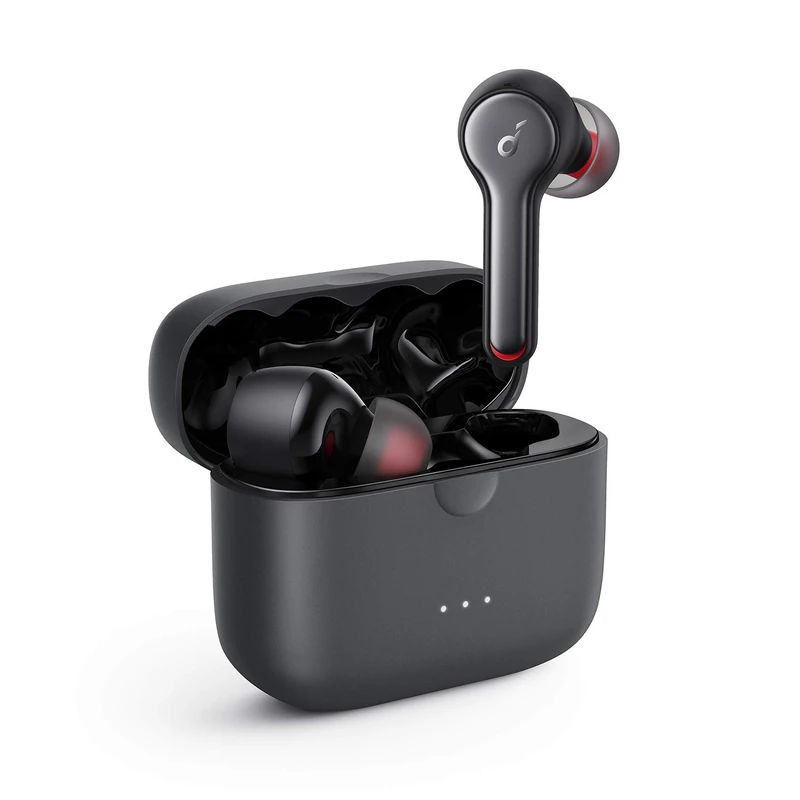 soundcore by Anker Liberty Air 2 Bluetooth Headphones with Diamond Shaped Audio Drivers, 4 Microphones, 28 Hours Battery, Personalised HearID EQ, Bluetooth 5 with Noise Isolation (Black)