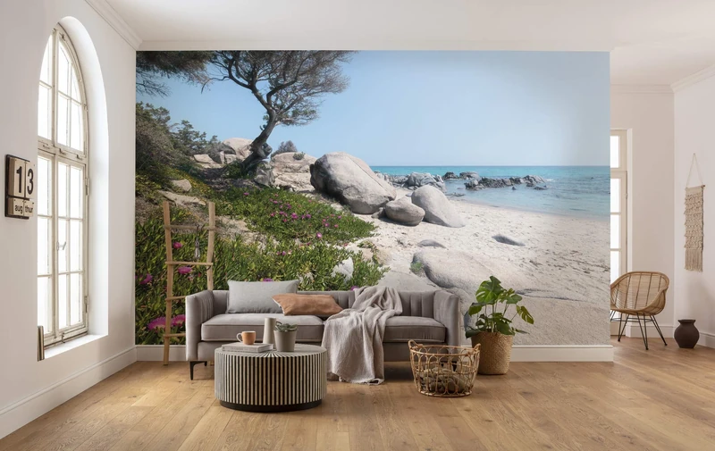 Komar SHX9-056 Non-Woven Photo Wallpaper Mediterranean Dreams XXL Decoration Nature Landscape Bedroom Living Room Office Hallway Size 450 x 280 cm (Width x Height) Multi-Coloured