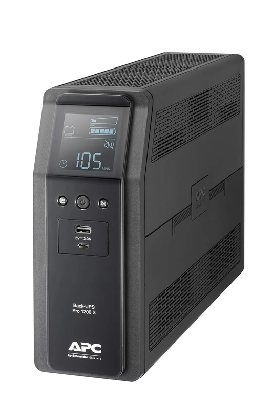 APC By Schneider Electric Back UPS PRO - BR1200SI - UPS 1200VA (8 IEC Outlets, LCD Interface, Sinewave Power Output)