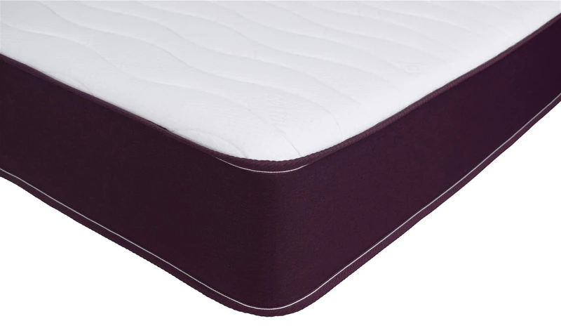 eXtreme comfort ltd The 2ft6 Small Single Victoria Memory Fibre Sprung Mattress 8” Deep Comfort Hybrid Memory Fibre Spring Mattress Featuring A Plum Border (2ft6 Small Single 75cm x 190cm)