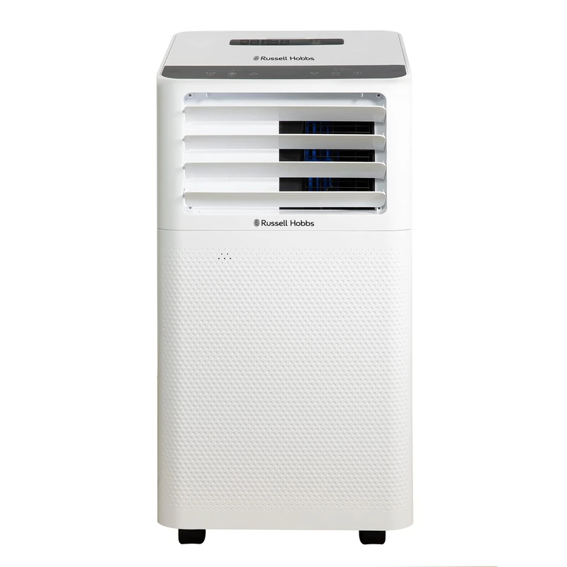 Russell Hobbs Air Conditioning Unit, 7000 BTU 3 in 1 Portable Air Conditioner, Dehumidifier, 670W, Cooling Fan with 2 Speeds, 14m2 Coverage, Window Seal Kit, Suitable for Home & Office, RHPAC3001