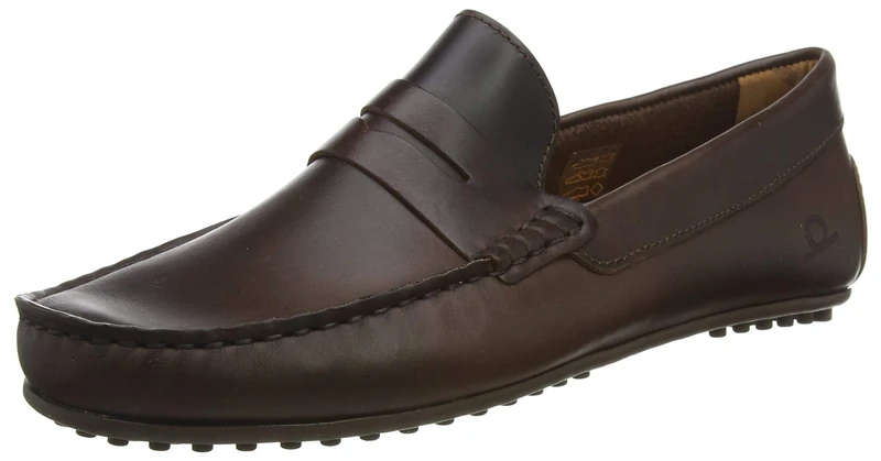 Chatham Timor Leather G2 Driving Moccasin Shoes, Dark Brown, Size 7
