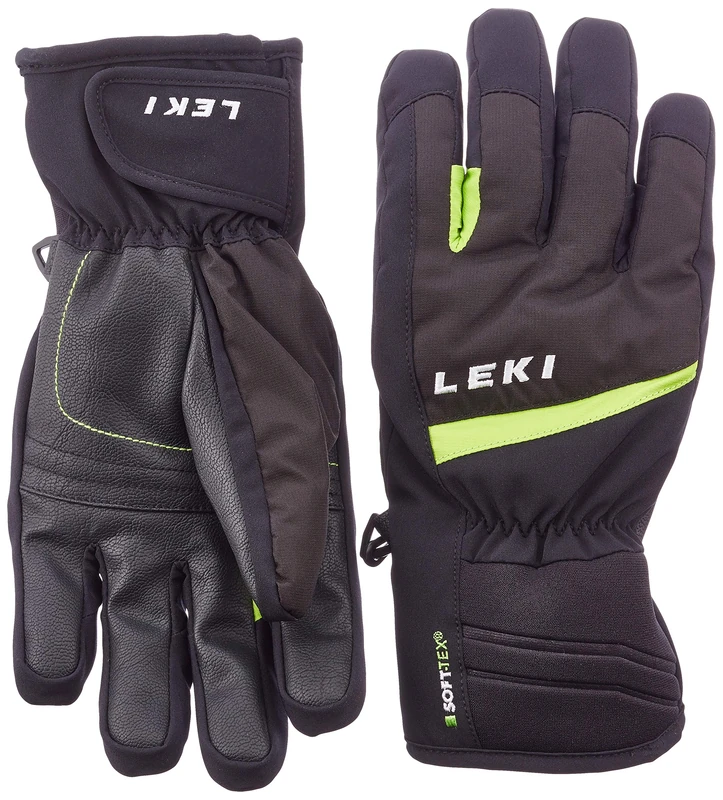 LEKI Goods, black/lime, 7
