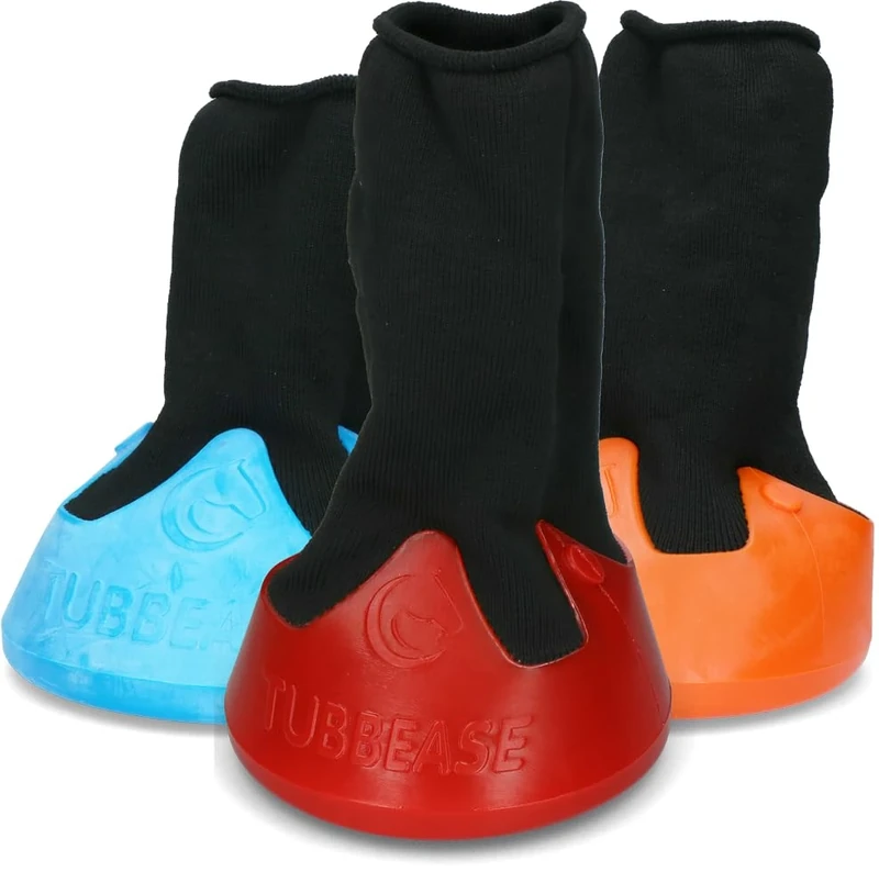TUBBEASE Kerbl 3210596 Hoof Shoe (Yellow, Size XXL, Diameter 17.5 cm, Breathable Treatment Shoe for Sole Ulcer and Hoof Injuries for Horses, Velcro Fastening, Rubber Coated, Hoof Protection Horse)