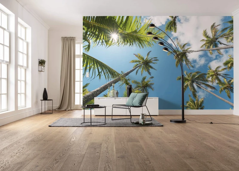 Komar Coconut Heaven II Non-Woven Photo Wallpaper XXL Decoration Nature Landscape Bedroom Living Room Office Hallway Size 450 x 280 cm (Width x Height) SHX9-107 Multi-Coloured