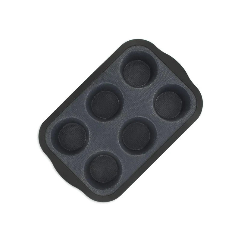 Zenker 685534 Baking Mould for 6 Muffins Fibreglass Silicone