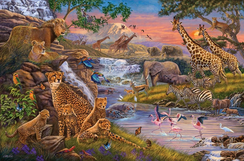 Ravensburger Animal Kingdom 3000 Piece Jigsaw Puzzle for Adults & Kids Age 12 Up
