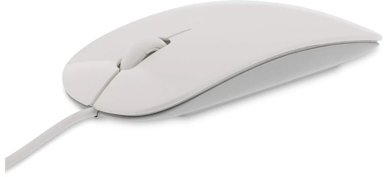 LMP 20442 Easy Mouse USB-C with 2-Buttons and Wheel - White and Silver Aluminium Finish - Image 1