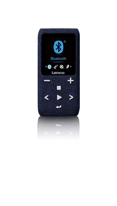 Lenco Xemio-861 Bluetooth MP3 Player 8 GB Micro-SD Card/Bluetooth/FM Radio/Voice Memo Function / 1.8 Inch TFT Display/E-book Function/Up to 64 GB Storage Space/Blue