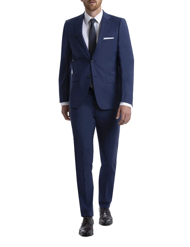 Calvin Klein Men's Milo Business Suit Pants Set, Blue, 42 Regular