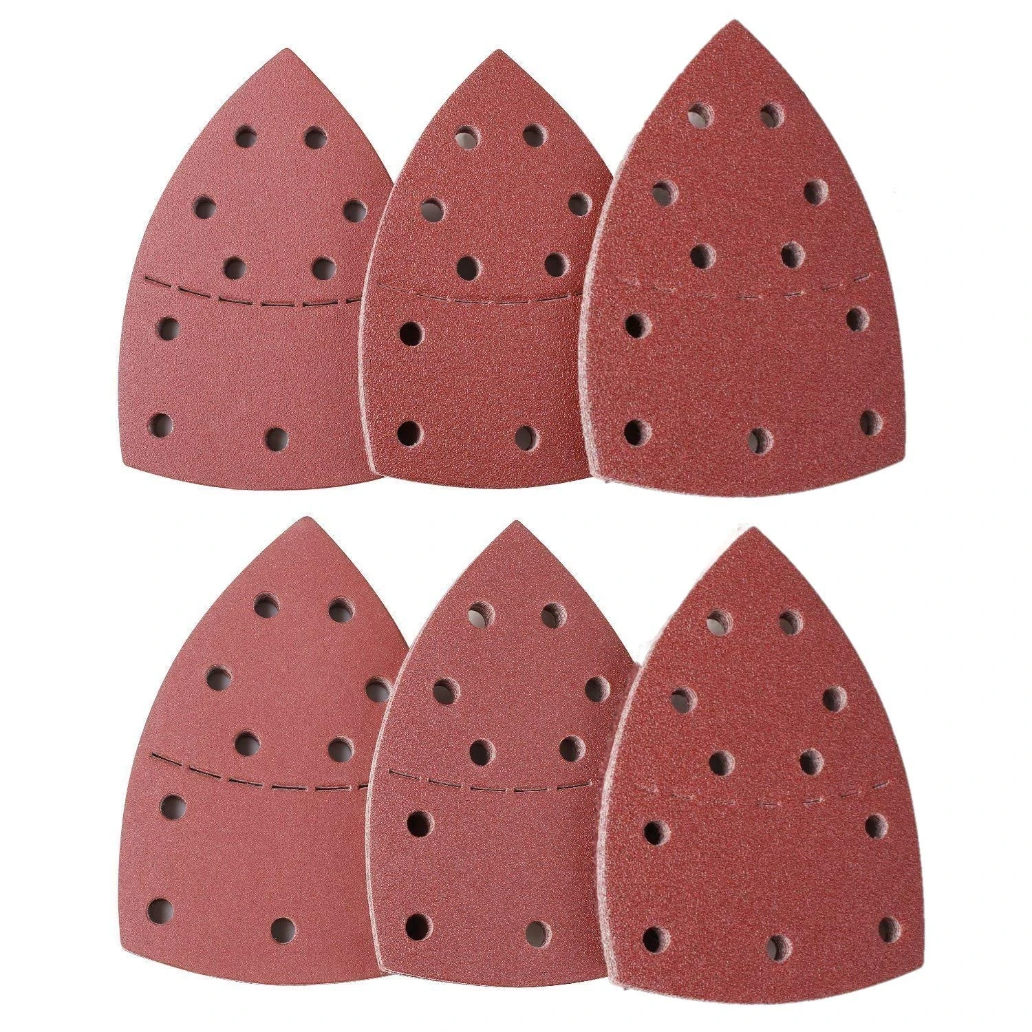 LATERN 60Pcs Sanding Sheets, 40/60/80/120/180/240 Grits Hook and Loop Mouse Sander Pads Sander Paper for Bosch Multi-Sander PSM 100A, PSM 200 AES, PSM 18 and All Oscillating Multi-Tool (15 x 10cm)