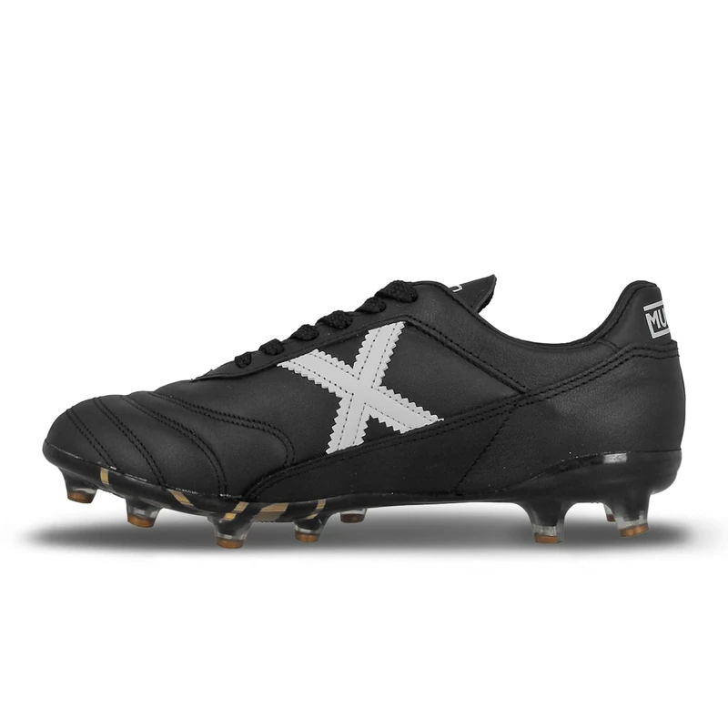 Munich Mundial 2.0 FG13 33, Unisex Adult Football Boots, Black, 43 EU, Black/White, 9.5 UK