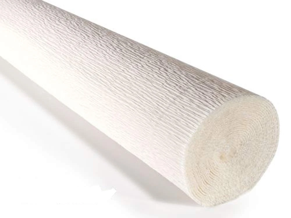 FloristryWarehouse Crepe Paper roll Lite 140g (50 x 250cm) White (Shade 900)