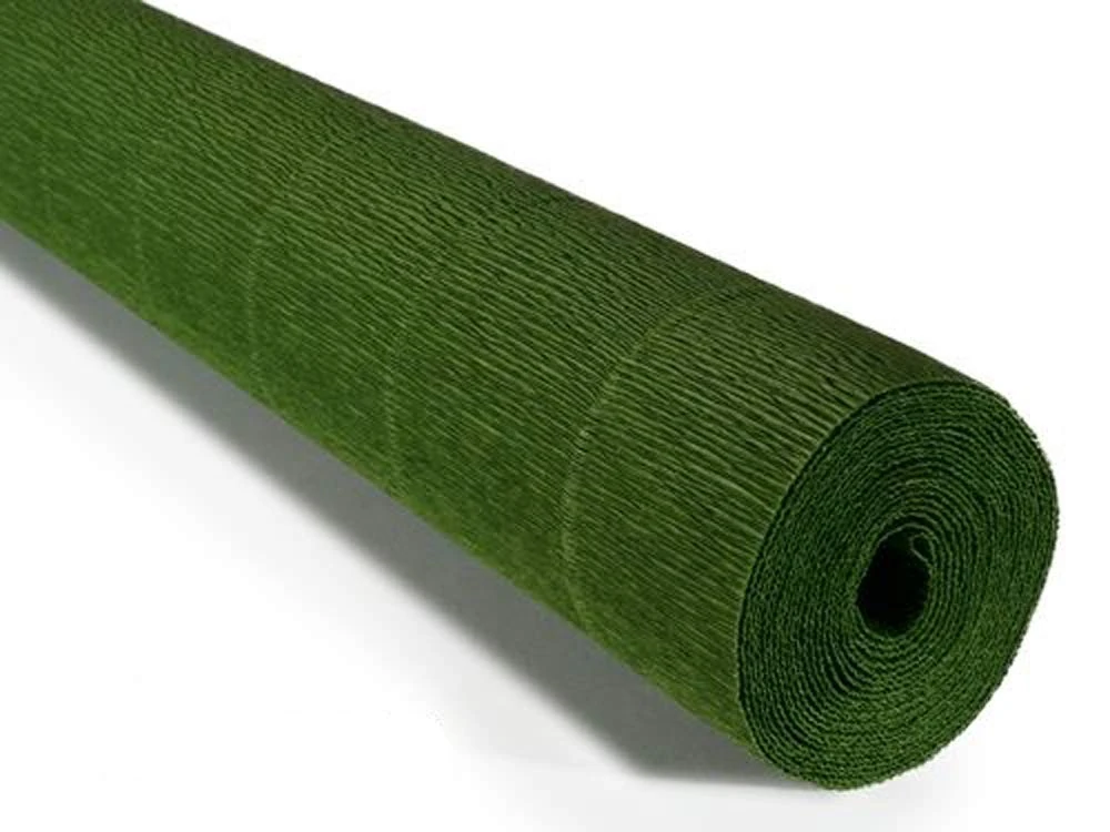 FloristryWarehouse Crepe Paper roll Lite 140g (50 x 250cm) Leaf Green (Shade 991)
