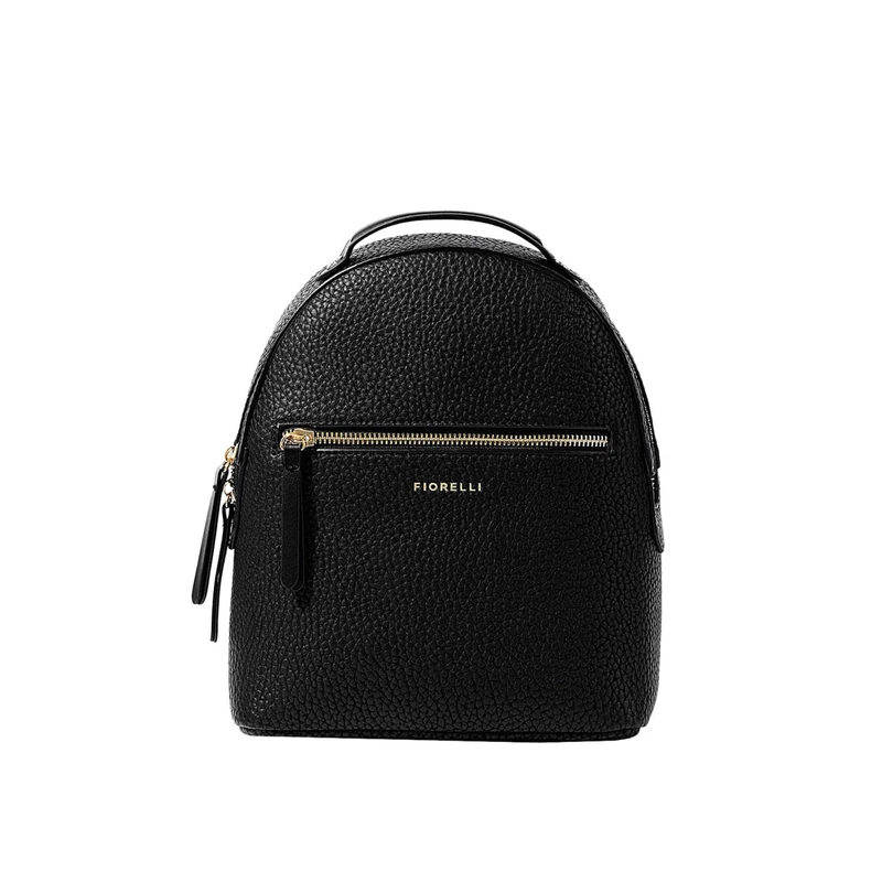 Fiorelli Women's Anouk Backpack, Stylish Small Backpack with Adjustable Straps & Pockets, Black Faux Leather