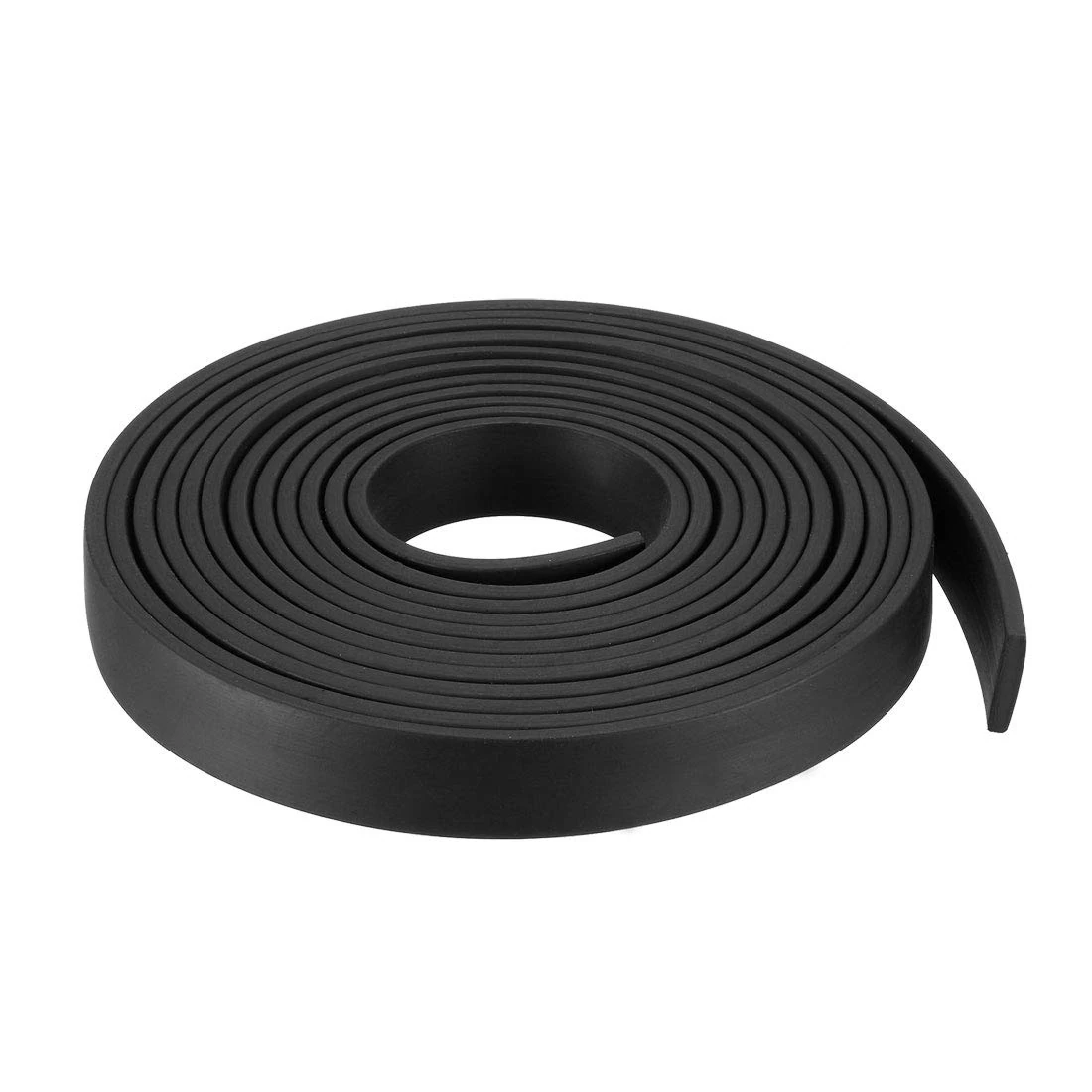 sourcing map Solid Rectangle Rubber Seal Strip 15mm Wide 3mm Thick, 3 Meters Long Black