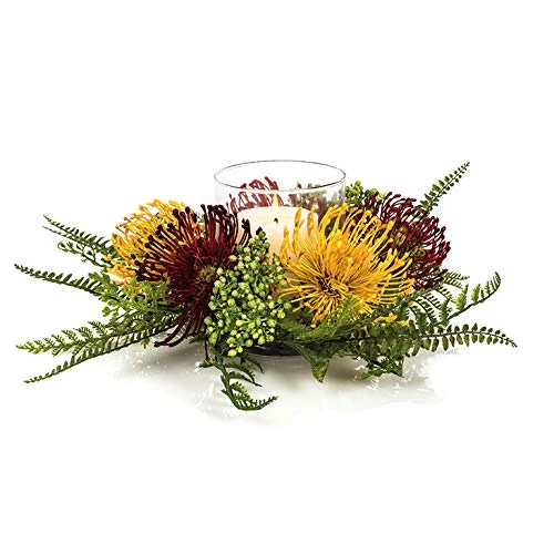 EUROCINSA Ref. 12485C43 Protective and Berries Candles, Box of 1, Orange, 35 cm