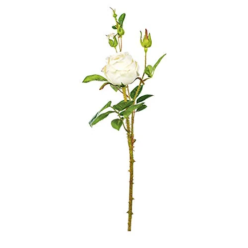 EUROCINSA REF.68397C02 SEMI-OPEN ROSE WITH 4 IVORY CHILDRENS, BOX OF 12UDS, 54cm