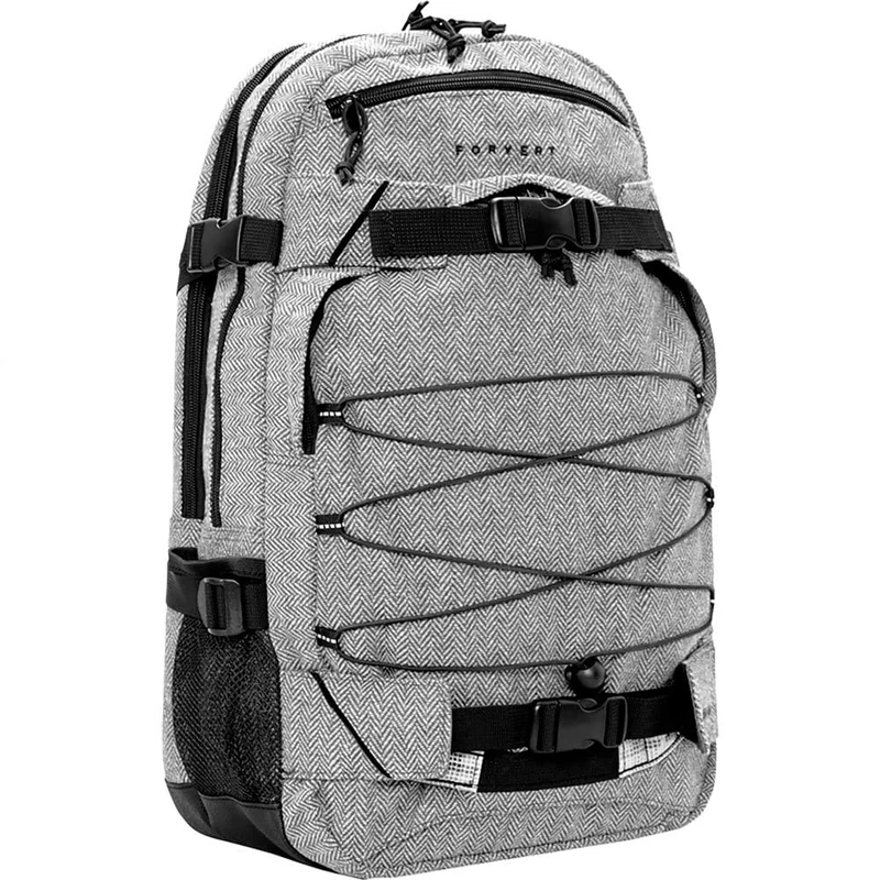 Forvert Women's New Laptop Louis Backpack, Flannel Light Grey, Standard Size