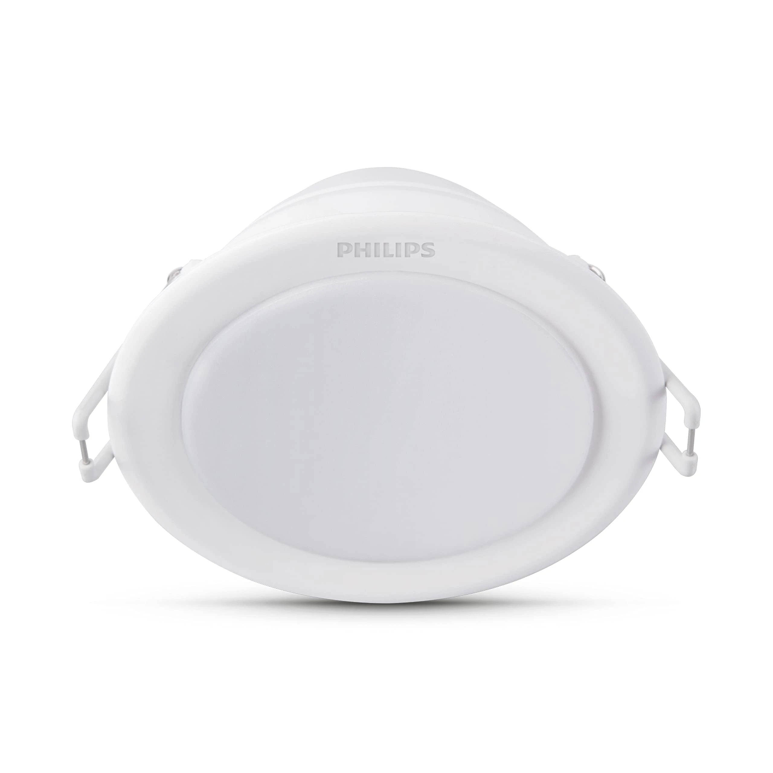 Philips LED Meson Recessed Spotlight 40K 6W, Cool White, White. for Indoor Lighting, Livingroom and Bedroom