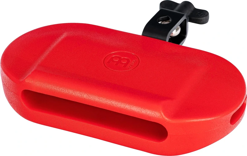 Meinl Percussion Low Pitch Block - Drum Set Accessory - With Mounting Clamp - Low Sound - PE Plastic, Red (MPE4R)