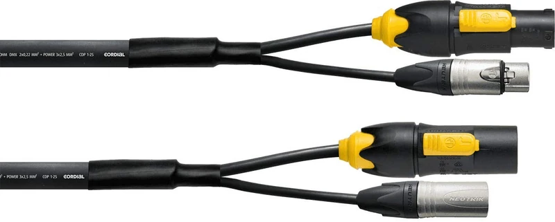 Hybrid XLR Cable 5 Points + PowerCon 2, 5 mm2 True1 – 10 m - Image 1