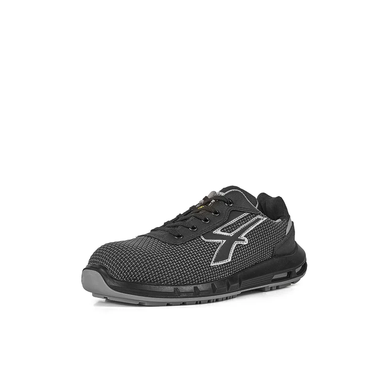U-POWER Rep UP SCUDO PLUS, Safety Shoes, Lightweight Anti Puncture Unisex Trainers, Bast Sole, Infinergy Insert, with Aluminium Toe Caps (Black 44)