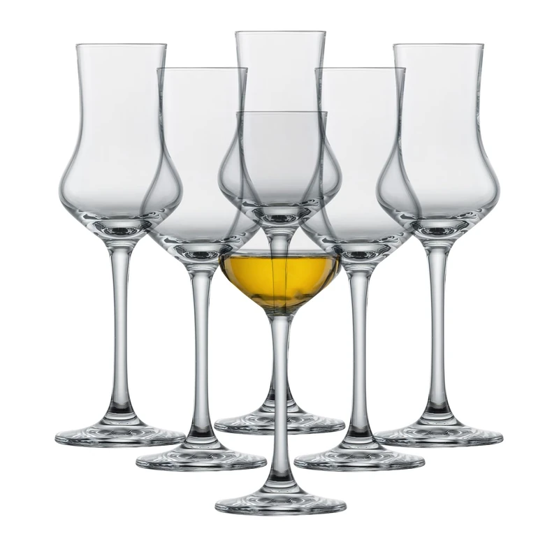 Schott ZWIESEL Grappa Glass Bar Special (Set of 6), Classic Shot Glasses with stem, Dishwasher-Safe Tritan Crystal Glasses, Made in Germany (Art. no. 120518)
