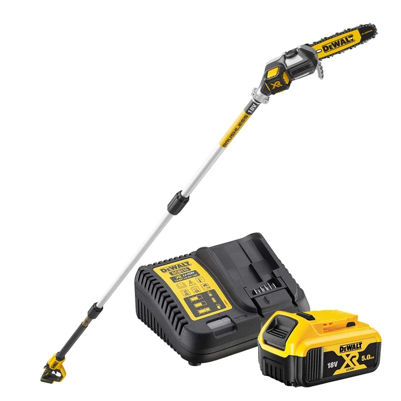DEWALT DEWALT DCMPS567P1-QW Podadora de pértiga XR 18 V with 1 Battery Li-Ion 5.0 Ah Multi-Coloured