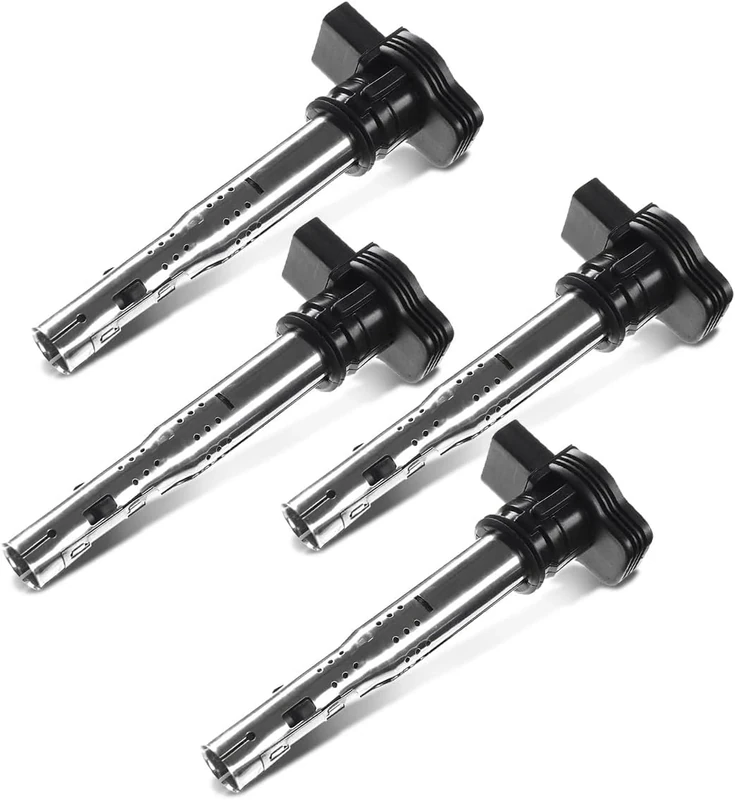4x Ignition Coils Compatible with A4 A5 A6 A8 Q3 Q5 TT Octavia Superb Leon Beetle Golf Jetta Passat Polo 2003-2018 07K905715A