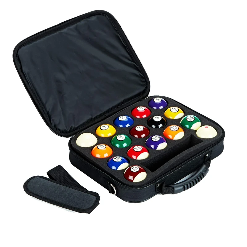 Collapsar Pool Balls Carrying Case, Nylon Travel Holder for One Set of Billiard Balls