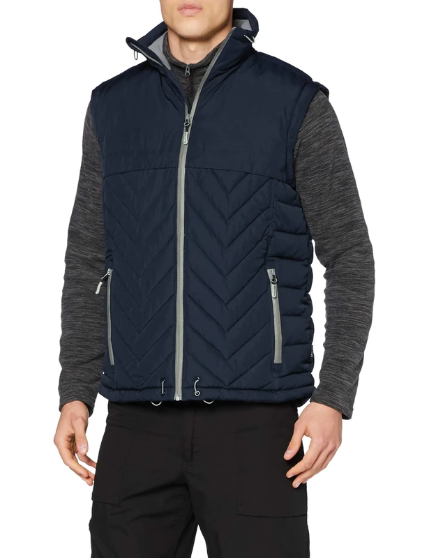 JACKET SLEEVLESS UNISEX NAVY BLUE L