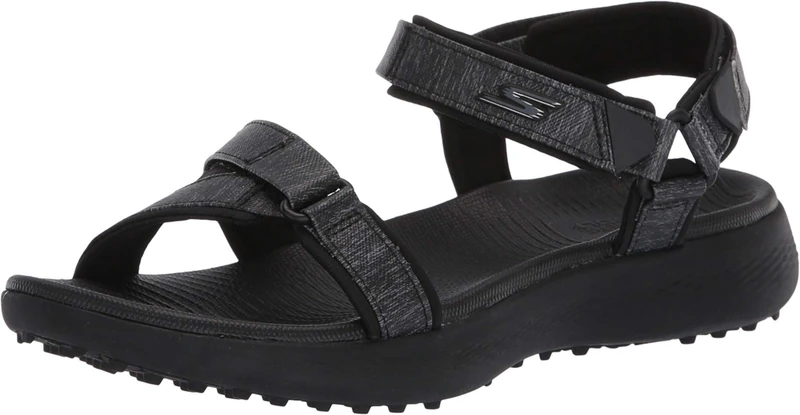 Skechers Women's 600 Golf-Sandalen Ohne Spikes Shoe, Black, Medium UK - Image 1