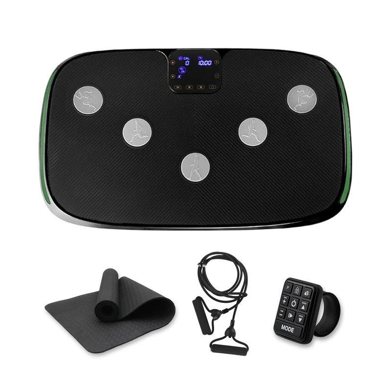 LifePro Rumblex 4D Vibration Plate Exercise Machine - Triple Motor Oscillation, Linear, Pulsation + 3D/4D Vibration Platform - Whole Body Viberation Machine for Home, Weight Loss & Shaping. (Black)