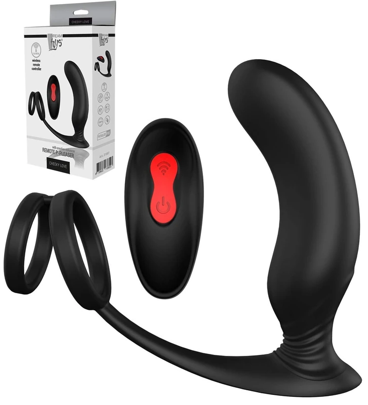 Dream Toys Essentials Remote P-Pleaser Black 15 cm