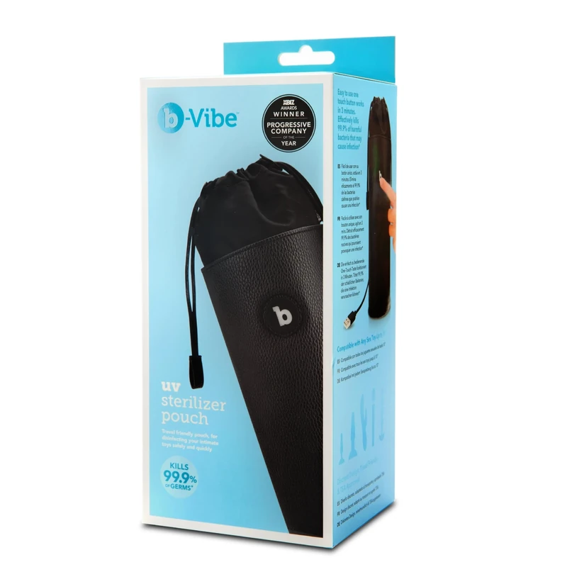 B-Vibe UV Sterilizer Pouch Black, 200 g - Image 1