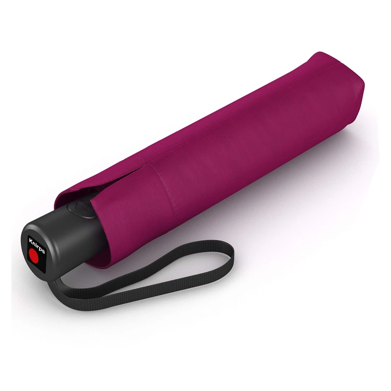 Knirps A.200 Medium Duomatic Pocket Umbrella - Compact and Storm Resistant - Wind Tunnel Tested, dark violet, M, Modern and functional