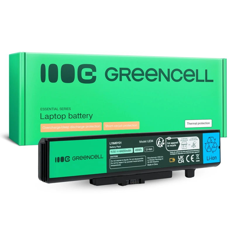 GREENCELL für Lenovo Y480 V480 Y580 / 11,1V 4400mAh - Image 1