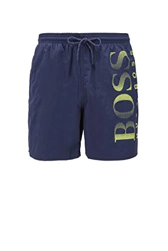 BOSS Men's Octopus Board Shorts, Navy415, XL