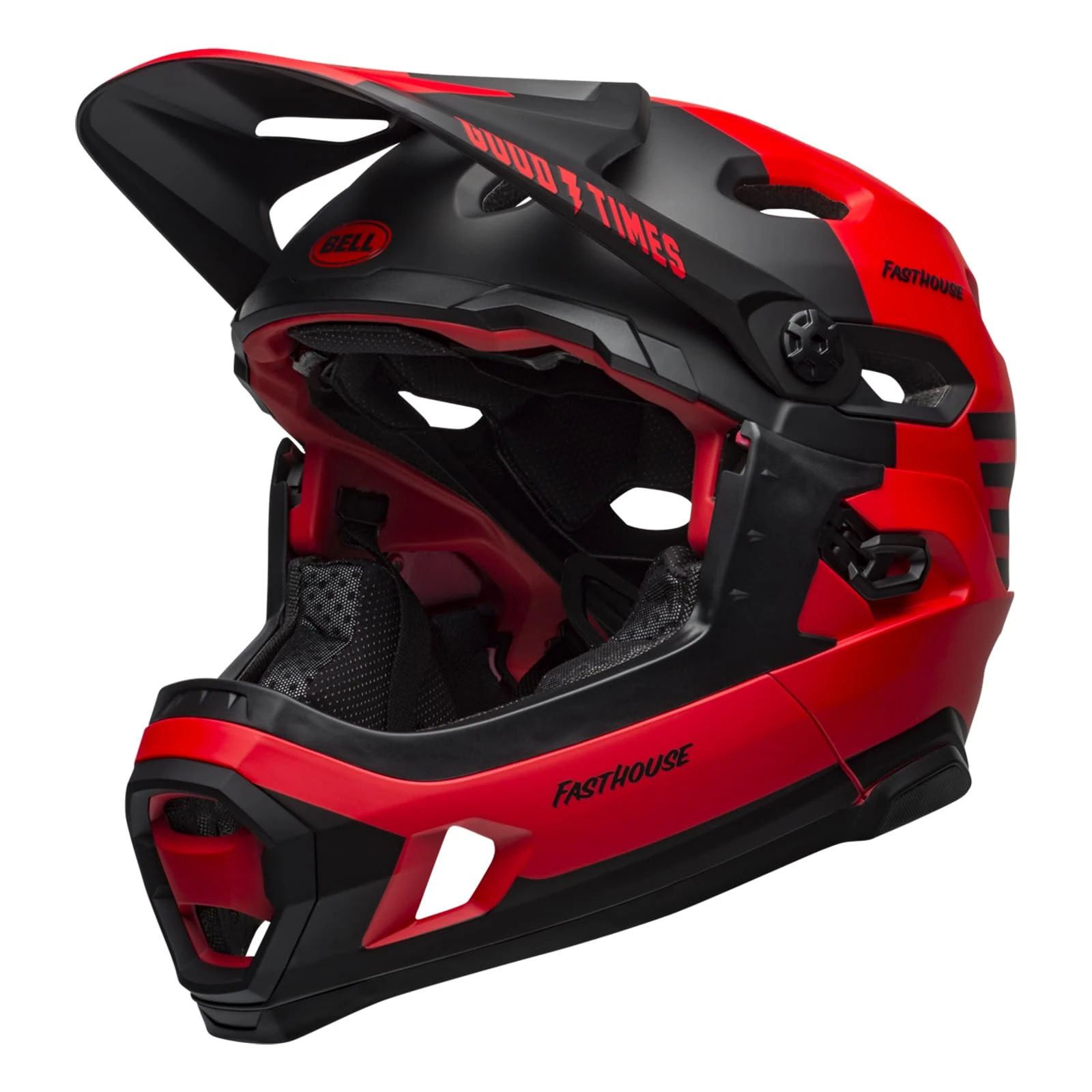 Bell Bell Super DH MIPS MTB Helmet, Fasthouse Matt Red/Black, M 55-59cm