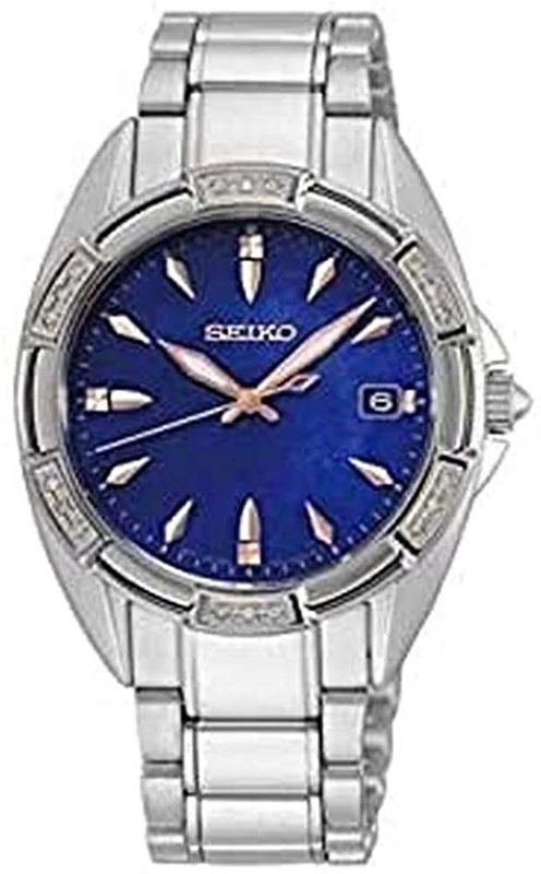 Seiko Ladies Watch SKK881P1 - Blue Dial Stainless Steel