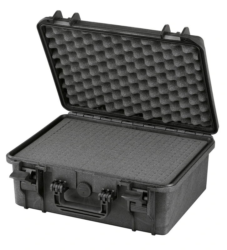 Max Cases - Valigetta con Spugna Cubettata per Trasportare e Proteggere Apparecchiature e Materiali Sensibili, MAX380H160S, Dimensioni Interne 380 x 270 x 160 mm