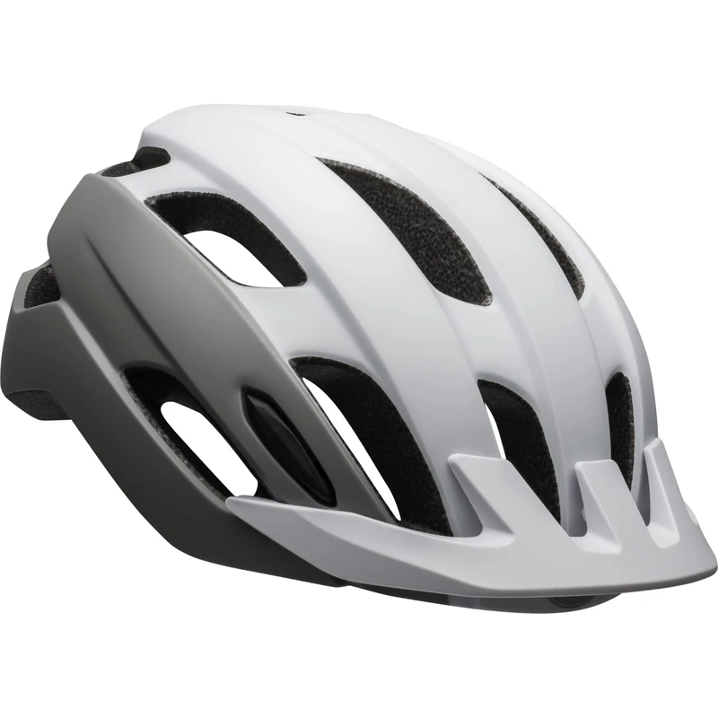 BELL Men's Trace Touring Bicycle Helmet, Matte White/Silver, Standard Size