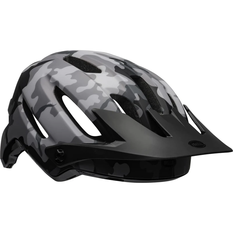 Bell 4Forty Mips Clffhngr M/G Ce All-Mountain Helmet With Mips Evolve, Float Fit, Sweat Guide, Adjustable Visor, Full Hard Shell Protection, Color: Black Camo, Size: L