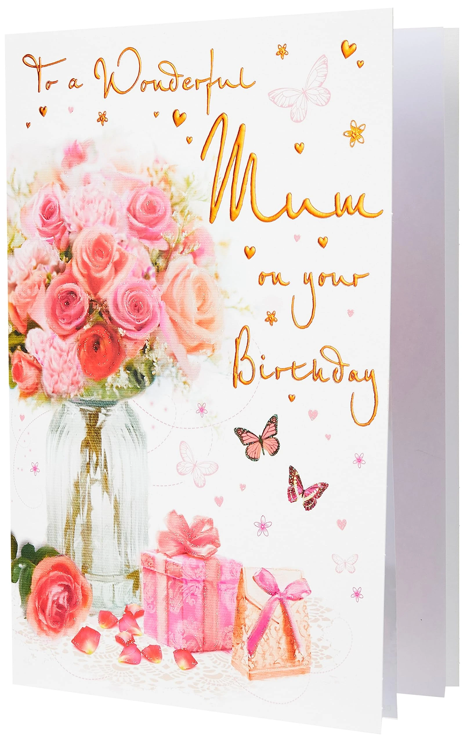 Piccadilly Greetings Regal Publishing Birthday Card Mum - 9 x 6 inches,Pink