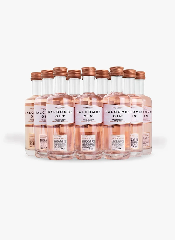 Salcombe Gin 'Rose Sainte Marie' Miniature Pack, 12 x 5cl