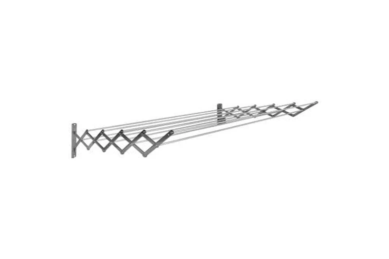 Sauvic Extendable Airer with Strip and 10 Aluminium Rods 80 cm - Image 1
