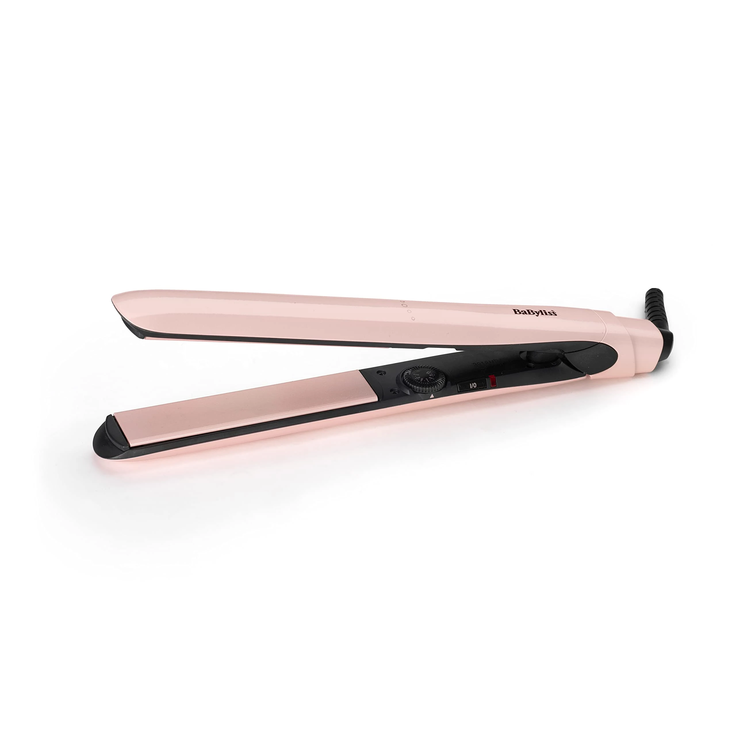BaByliss Rose Blush 235C Hair Straighteners, Extra-Long Titanium Ceramic Plates for Smooth Gliding, Ultra-Fast Heat up, 13 Heat Settings up to 235°C, Pink