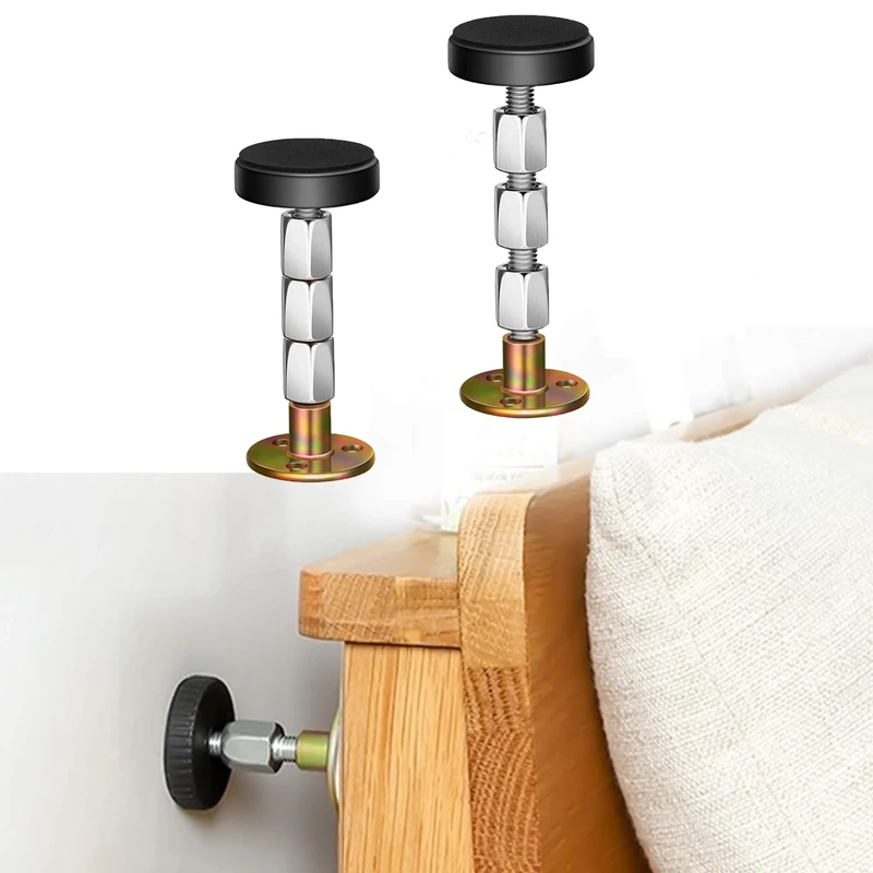 Krisler Adjustable Bed Frame Headboard Stoppers (30-112mm) - Image 1
