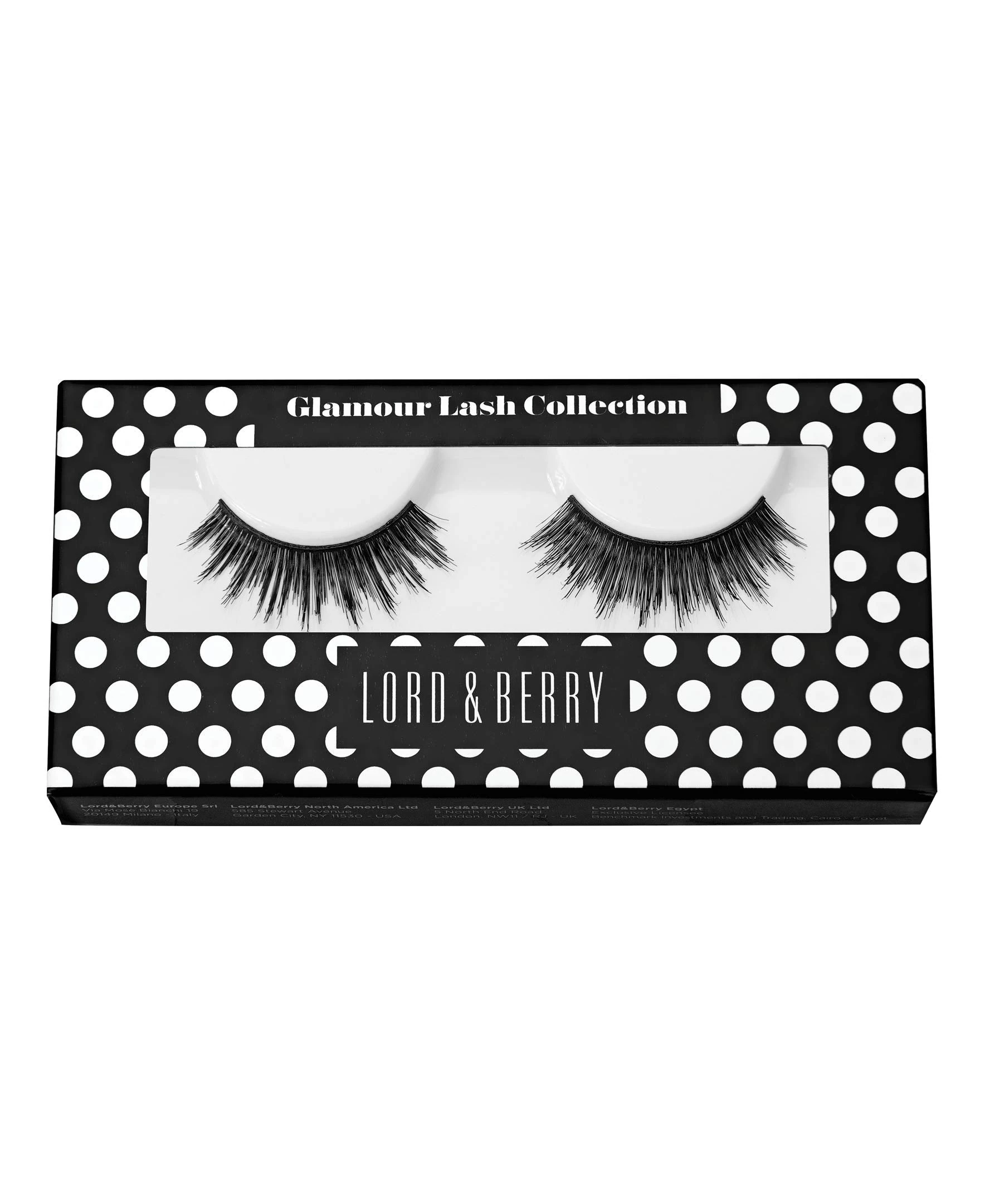 LORD & BERRY Glamour Lash Collection Dramatic High Volume Silk False Eyelashes, EL2